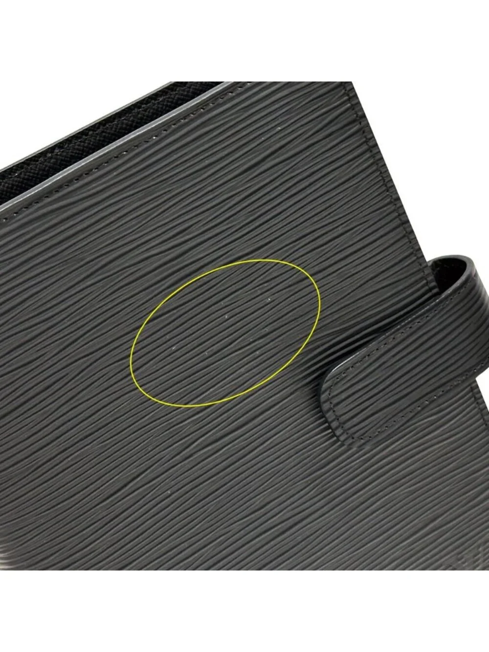 Louis Vuitton Pocket Bookcover Epi MM Noir Black Agenda